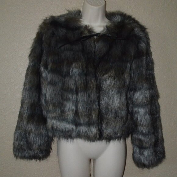 Ramy Brook Jackets & Blazers - NWT $388 Sz S Ramy Brook Gray Vintage Faux Fur Cropped Jacket